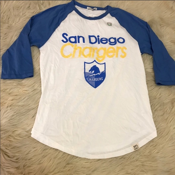San Diego Chargers NFL Raglan quarter sleeve shirt - Picture 3 of 6